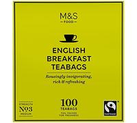 M&S English Breakfast Tea Lot de 100 sachets de thé Issu du commerce équitable