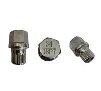 M&S Security Master Écrou de roue antivol de rechange pour Mini One Cooper BMW ABC34/18 18 cannelures