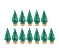 m- Sapin de Noël en sisal - Sapin de Noël en sisal | 12 pièces en sisal de cèdre en soie | Petites décorations pour sapin de Noël | Décoration de petit sapin de Noël | Doré, argenté, bleu, etc
