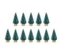 m- Sapin de Noël en sisal - Sapin de Noël en sisal | 12 pièces en sisal de cèdre en soie | Petites décorations pour sapin de Noël | Décoration de petit sapin de Noël | Doré, argenté, bleu, etc