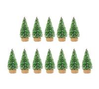 m- Sapin de Noël en sisal - Sapin de Noël en sisal | 12 pièces en sisal de cèdre en soie | Petites décorations pour sapin de Noël | Décoration de petit sapin de Noël | Doré, argenté, bleu, etc