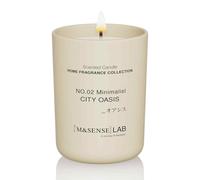 M&SENSE Bougie Naturelle à la Cire de Soja | City Oasis | 250g | Bougie Parfumée Minimaliste pour Détente, Cadeaux, Décoration Intérieure | Chambre, Bureau, Petites Fêtes