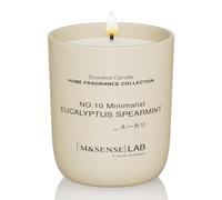 M&SENSE Bougie Naturelle à la Cire de Soja |Eucalyptus Mint | 150g | Bougie Parfumée Minimaliste pour Détente, Cadeaux, Décoration Intérieure | Chambre, Bureau, Petites Fêtes