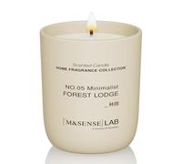 M&SENSE Bougie Naturelle à la Cire de Soja | Forest Lodge | 150g | Bougie Parfumée Minimaliste pour Détente, Cadeaux, Décoration Intérieure | Chambre, Bureau, Petites Fêtes