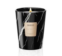 M&SENSE Bougie parfumée 400g|Bois d'Oud|75h de combustion |Bougie Decorative naturelles en cire de soja|Aromathérapie relaxante|Cadeau pour femme & homme,Modern Marble Jar