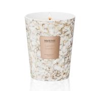 M&SENSE Bougie parfumée 400g|Citron Vanille|75h de combustion |Bougie Decorative naturelles en cire de soja|Aromathérapie relaxante|Cadeau pour femme & homme,Modern Marble Jar