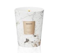 M&SENSE Bougie parfumée 400g|Santal|75h de combustion |Bougie Decorative naturelles en cire de soja|Aromathérapie relaxante|Cadeau pour femme & homme,Modern Marble Jar