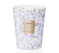 M&SENSE Bougie parfumée 990g|Lavande Agrumes|150h de combustion & 3 mèches|Bougie Decorative naturelles en cire de soja|Aromathérapie relaxante|Cadeau pour femme & homme,Modern Marble Jar