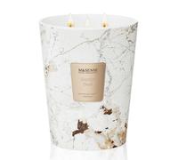M&SENSE Bougie parfumée 990g|Santal|150h de combustion & 3 mèches|Bougie Decorative naturelles en cire de soja|Aromathérapie relaxante|Cadeau pour femme & homme,Modern Marble Jar