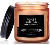 M&SENSE Bougie Parfumée Café Torréfié, 330g Cire de Soja Naturelle, 70 Heures Combustion, Cadeau Aromathérapie pour Salle de Bain et Salon, Soulagement du Stress pour Homme Femme