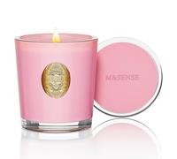M&SENSE Bougie Parfumée en Pot Pivoine, Bougie de Soja Naturelle Non Toxique,290g 10.2 oz,55 Heures de Combustion,Cadeau Parfait Pour Femme,Bougies Décoratives Colorées