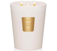 M&SENSE Bougie Parfumée PuffyCloudDream, Gardénia et Coton, 990g Grande Aromathérapie 3 Mèches, 150 Heures Naturelle de Cire de Soja, Décoration de Salon, Cadeau de Crémaillère pour Homme Femme