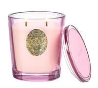 M&SENSE Bougie Parfumée Rose d'eau salée,560g Bougie Parfumée en Pot Bougie de Soja Naturelle,110 Heures de Combustion,Cadeaux Bougies Cadeau Anniversaire Pour Femmes & Hommes