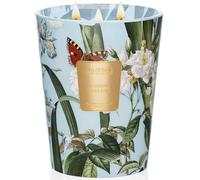 M&SENSE Bougie parfumées au jasmin dans un grand verre 3 mèches fortement parfumée 990g 150 heures de combustion Bougie d'aromathérapie naturelle en cire de soja pour le soulagement
