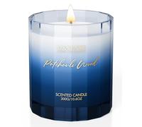 M&SENSE Bougie Parfumées Bois de Patchouli | 300 g, jusqu’à 60 h de combustion, Son arôme chaud et intense favorise la relaxation et la méditation, idéal pour une atmosphère sereine et réconfortante