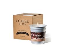 M&SENSE Bougie Parfumées Cappuccino, Bougie aux Notes Douces de Lait et Café, Idéale pour le Relax à la Maison ou en SPA, Longue Durée 48 Heures, 200g