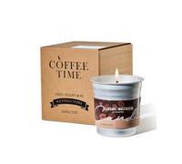 M&SENSE Bougie Parfumées Macchiato au Caramel, Bougie à la Saveur Douce et Caramélisée, Ambiance Accueillante pour les Fêtes, Longue Durée Jusqu’à 48 Heures, 200g, Cadeau pour Papa
