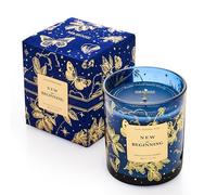 M&SENSE Bougie Parfumées Noel|Bois de santal-jasmin|283g,Bougie de Soja Naturelle|Cadeaux de Noël pour dames et messieurs|Décoration de Noël