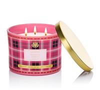 M&SENSE Bougie Parfumées Panier Tropical|Bougie Parfumée Avec 3 Mèches|330g Scented Candle Naturelle de Soja|65 Heures De Combustion|à Damier Parfumée Cadeau