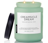 M&SENSE Bougie Parfumées Rêve de Glace à l’Orange, bougie 550g 110h combustion, 2 mèches cadeau femme nostalgique - arôme glacé d'agrumes, bougies décoratives pour salon