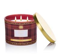 M&SENSE Bougie Parfumées Thé|Bougie Parfumée Avec 3 Mèches|330g Scented Candle Naturelle de Soja|65 Heures De Combustion|à Damier Parfumée Cadeau