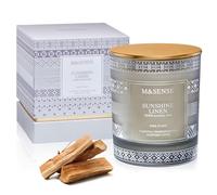 M&SENSE Bougies parfumées 45 heures Bougies parfumées longue durée Décoration intérieure, Bougies de luxe en cire de soja naturelle Cadeaux de la Saint-Valentin pour hommes femmes 210g
