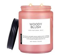 M&SENSE Bougies Parfumées à la rose et au vétiver, 2 mèches,110 heures de combustion longue durée,bougies de luxe naturelles, cadeaux pour les femmes,bougies pour le SPA,Yoga