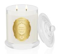 M&SENSE Gardenia Bougie Parfumée Grande Bougie de Soja à 2 Mèches|12.7oz 360g de cire de Soja Naturelle|70 Heures de Combustion|Bougies Cadeaux pour Femmes|Bougie Decorative