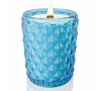 M&SENSE Grande Bougie Parfumée 500g|Guirlande de jasmin| avec Mèche Crépitante|Longue Durée de Combustion 100 Heures|Cadeaux Pour Femmes