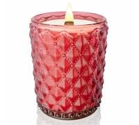 M&SENSE Grande Bougie Parfumée 500g|Rose noire et ambre| avec Mèche Crépitante|Longue Durée de Combustion 100 Heures|Cadeaux Pour Femmes