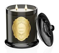 M&SENSE Santal Bougie Parfumée Grande Bougie de Soja à 2 Mèches|360g de cire de Soja Naturelle|70 Heures de Combustion|Bougies Cadeaux pour Femmes|Bougie Decorative