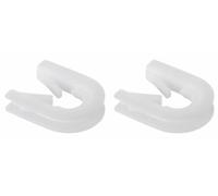 M SHOP ITALIA 2 pièces Roulement Douille Charnière pour Lave-vaisselle Compatible avec Bosch Siemens Neff Gaggenau, Plastique Blanc Code 00165296