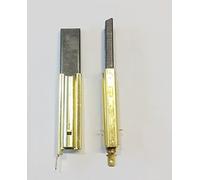 M Shop Italia Balais charbon moteur 2 pièces Carbonini pour moteur CESET sans porte-serviettes machine à laver universelle réf. 683