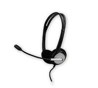 MCL Samar Micro-casque CSQ-M sur-oreille filaire USB-A Noir/Argent