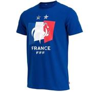 M - T-Shirt - Fff - 2 Étoiles - Collection Officielle - Homme - Manches Courtes - Coton Multicolore