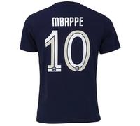 M - T-Shirt - Fff - Kylian Mbappé - Collection Officielle - Coton - Bleu Marine Multicolore