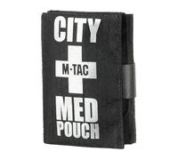 M-Tac City Med Pouch Hex Tactical Trousse de premiers secours compacte avec fermeture Velcro pour l'extérieur, l'armée et la vie quotidienne, 3 compartiments avec passants en caoutchouc, polyester