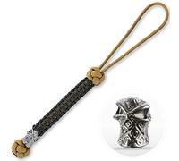 M-Tac Cordon Couteau Tête de Mort avec Perles - Lanière Paracorde - Lanière Tacactique pour Couteau - Ninja (Coyote)