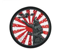 M-Tac Écusson brodé Wear des Samouraï - Noir/blanc/rouge