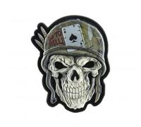 Patch Tête de mort avec casque 3D PVC M-Tac - Olive
