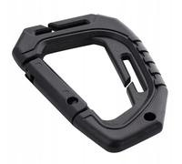 M-Tac Karabiner Tactical Kunststoff Karabinerhaken Schraubkarabiner Karabinerhaken Kunststoff (Black)