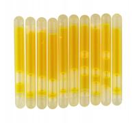M-Tac Lot de 10 lampes chimiques 4,5 x 40 cm, jaune, jaune, 4.5x40 mm