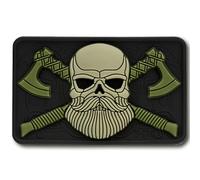 Patch Bearded Skull 3D PVC M-Tac - Black/Olive