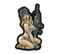 M-Tac Patch Tactical Girl 5 3D Velcro PVC Militaire Moral Patch