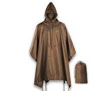 M-Tac Poncho de pluie tactique - Poncho militaire militaire - Imperméable Ripstop Camping Randonnée chasse en plein air Ponchos de pluie, Coyote, taille unique
