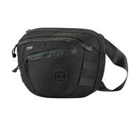 M-Tac Sphaera Hex Hardsling Bag Large Elite Sac à bandoulière tactique, Cordura 500D, MOLLE, compartiment à armes caché, accès rapide, pratique et compact, noir, Noir , L, Sac hardsling