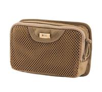 M-Tac Tactique Sac Insert modulaire Organiseur Utilitaire Pochette Admin Crochets - Poche en Maille, Marron