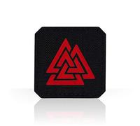 M-tac Valknut Moral patches tactique militaire Lazer Cut Viking Norse, Black - Red