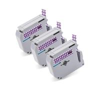 M Tape Lot de 3 rubans adhésifs colorés compatibles avec Brother M-k I31F 12 mm 0,47 pour Brother PTouch PT-M95 PT-70BM, PT-45, PT-65