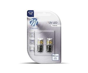M:Tech BOMBILLAS LED BLANCO 12V P21/5W BAY15D